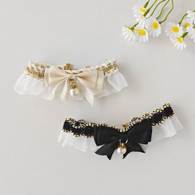 Adjustable Lace Pet Bib Collar Scarf for Cats Dogs