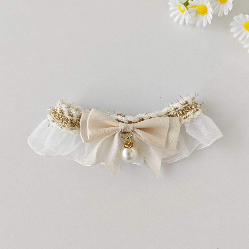 Adjustable Lace Pet Bib Collar Scarf for Cats Dogs