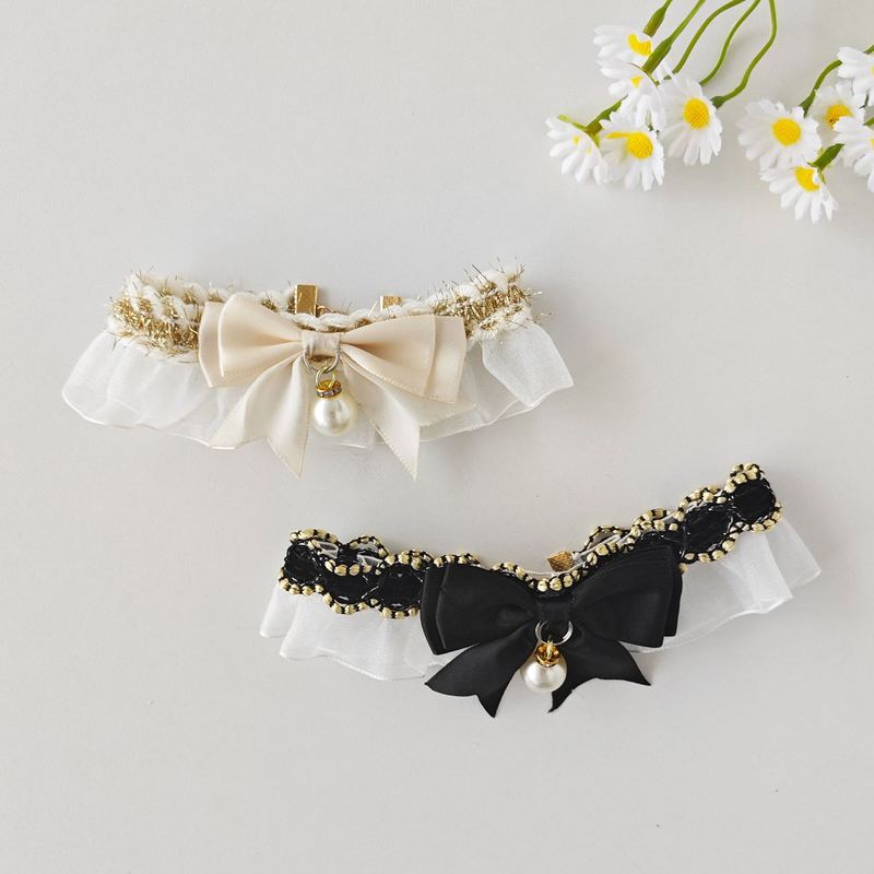 Adjustable Lace Pet Bib Collar Scarf for Cats Dogs