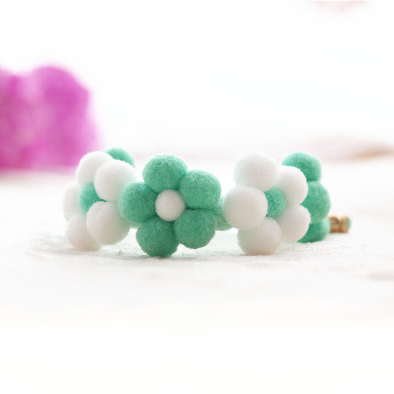 Hand Braided Floral Pet Collar for Cats and Small Dogs