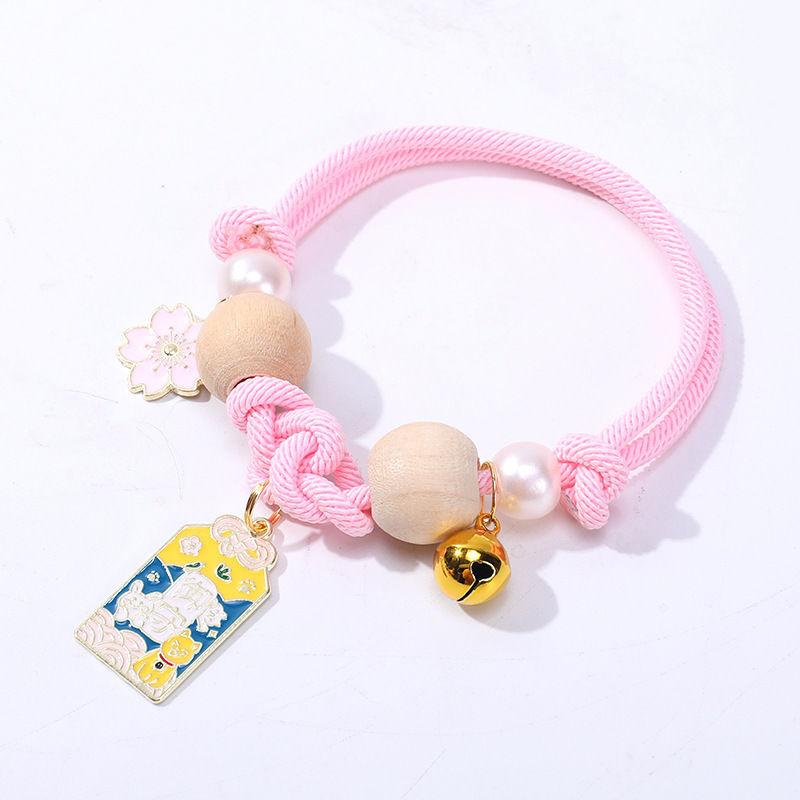 Camphorwood Flea Repellent Cat Collar - Adjustable Hand Braided