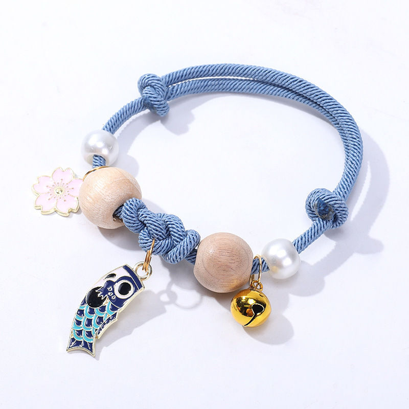 Camphorwood Flea Repellent Cat Collar - Adjustable Hand Braided