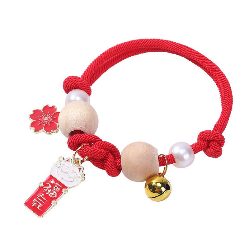 Camphorwood Flea Repellent Cat Collar - Adjustable Hand Braided