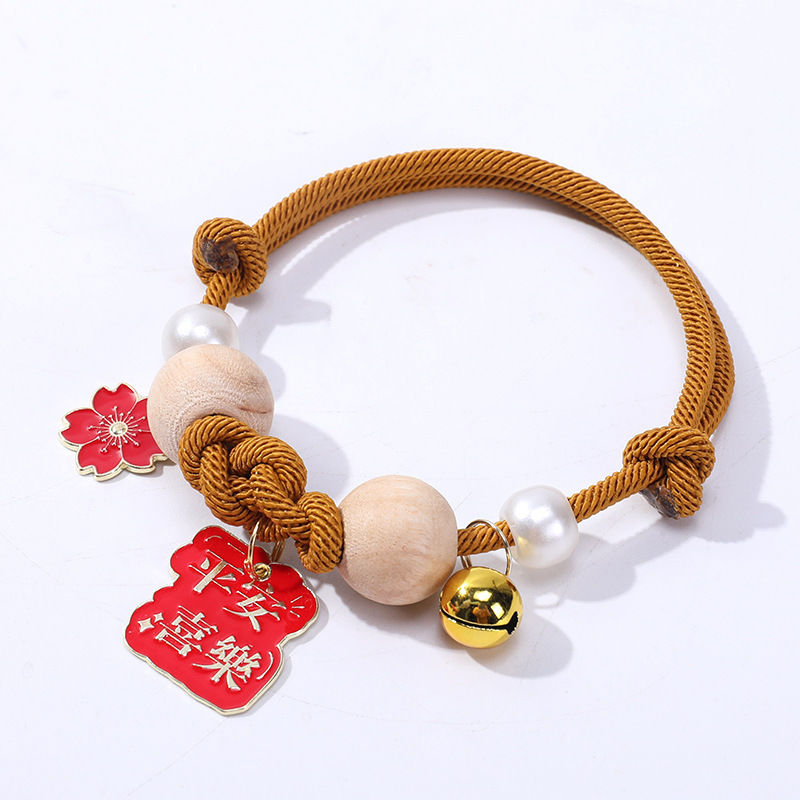 Camphorwood Flea Repellent Cat Collar - Adjustable Hand Braided